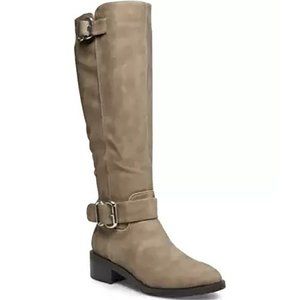 Madden Girl Taupe Wit Tall Riding Boots 6